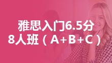 雅思入门6.5分8人班（A+B+C）